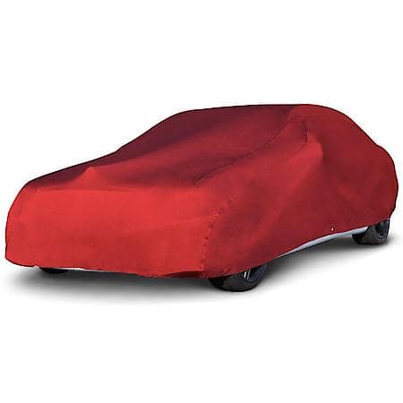 Indoor Stretch Car Cover, Red, Size 4: Fits Up To 19' L, Soft Inner Lining