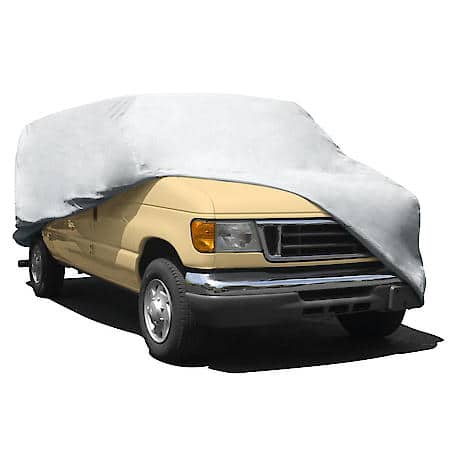 Protector V Van Cover, Gray, Size V1 Fits Mini Vans Up To 18 Ft. L, 5 Layer All Weather