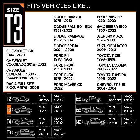 Protector V Truck Cover, Gray, Fits Up To 217" L, 5 Layer All Weather Protection