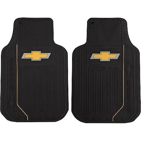 Chevrolet Front Floor Mats: Elite, Durable, Rubber, Universal 2-Piece Set
