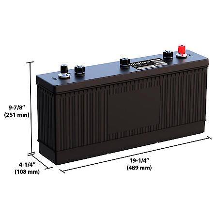 Battery: 3EH Group Size, 850 CCA, 1060 CA, 250 Minute Reserve Capacity