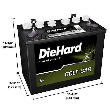 12 Volt Battery: Group Size GC12, 147 Amp Hour Capacity