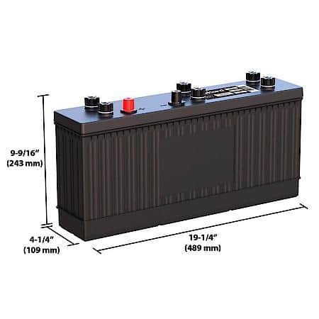 Battery: 3ET Group Size, 460 CCA, 575 CA, 105 Minute Reserve Capacity