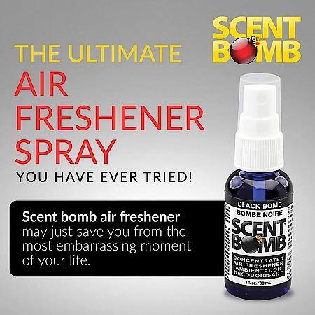Pump Spray Air Freshener: Long Lasting Fragrance, Black Bomb Scent, 1 Oz