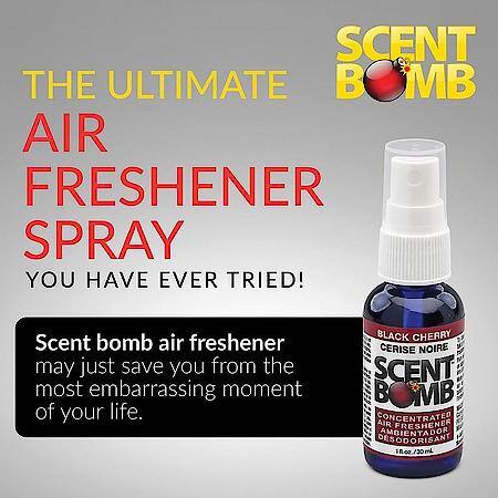 Pump Spray Air Freshener: Long Lasting Fragrance, Black Cherry Scent, 1 Oz