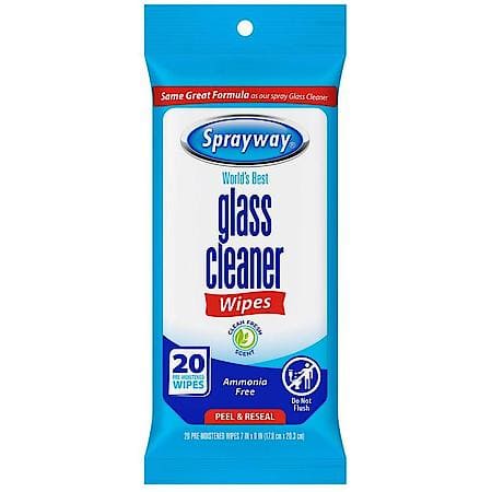 Glass Wipes 20 Count