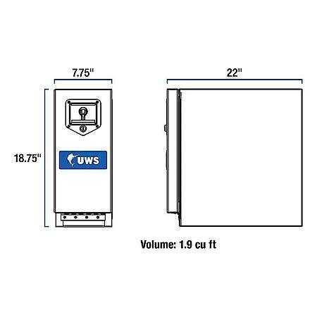 DRAWER SLIDE BLACK 22in.