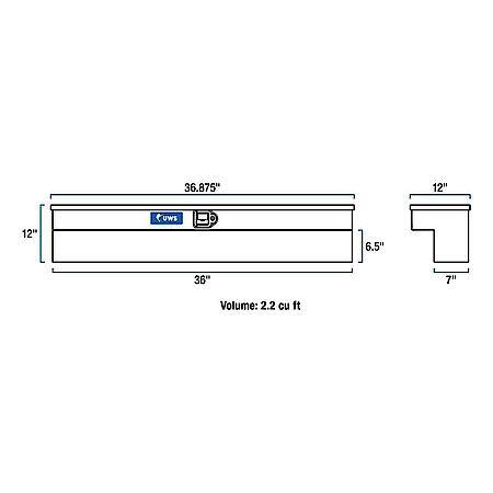 Truck Side Tool Box, 36"