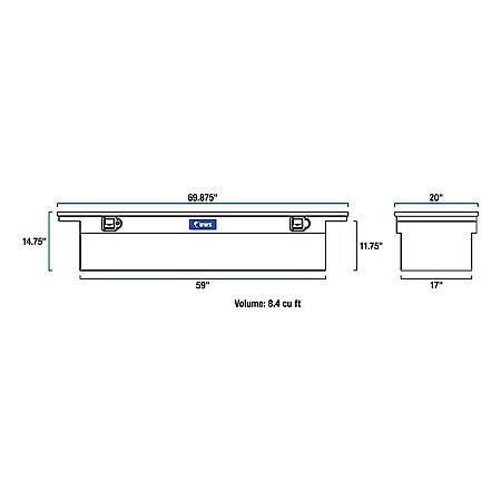 Crossover Truck Tool Box L 69in.