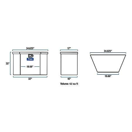 Trailer Tongue Box, 34"