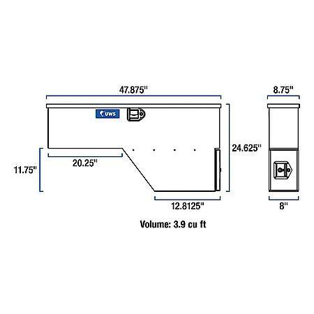 Driver-Side Truck Fender T, 48in.