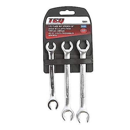 3 pc Flare Nut Wrench Set