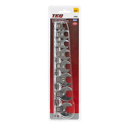 Wrench Set, Crows Foot, Metric, 8 Piece