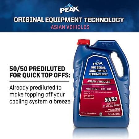 Original Equipment Asian Red/Pink Antifreeze + Coolant: 50/50 Ready-To-Use, 1 Gallon