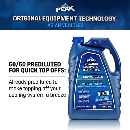 Original Equipment Asian Blue Antifreeze Plus Coolant, 1 Gallon