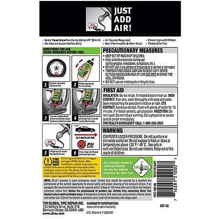 Thru-Core Emergency Flat Tire Sealant: Car/Trailer, Seals Tire Instantly, Safe & Easy to Use, 14 oz.