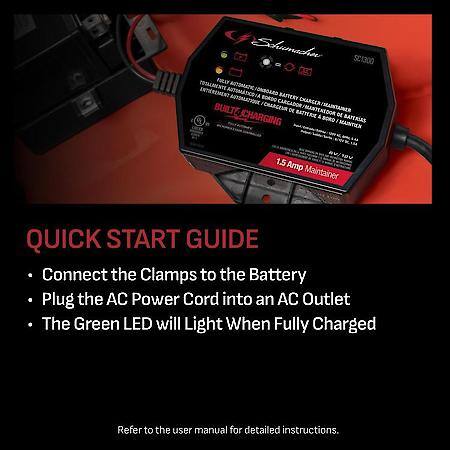 1.5A 6/12V Battery Charger Tri DOE