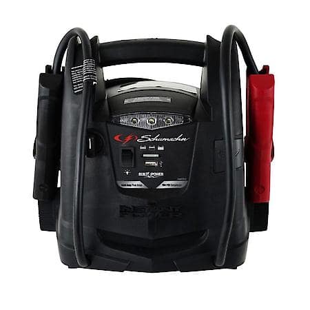 4-in-1 12V 1000A Jump Starter and Portable Power Station: 150-PSI Air Compressor