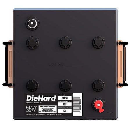 Battery: 6TL Group Size, 725 CCA, 905 CA, 200 Minute Reserve Capacity