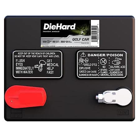 Golf Cart Battery: 550 CCA, 55 Minute Reserve Capacity