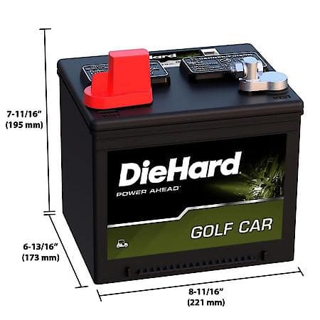 Golf Cart Battery: 550 CCA, 55 Minute Reserve Capacity