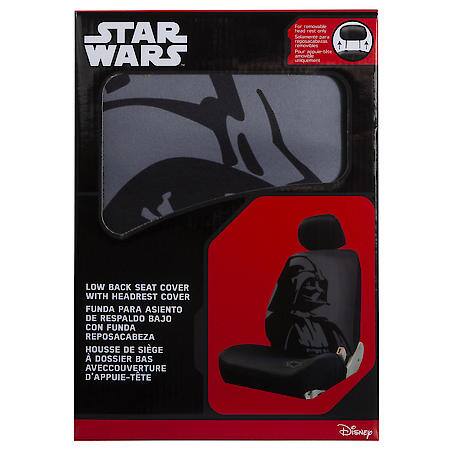 Star Wars Darth Vader Front Seat Cover Set: Universal Low-Back Seat Cover, 2-Piece