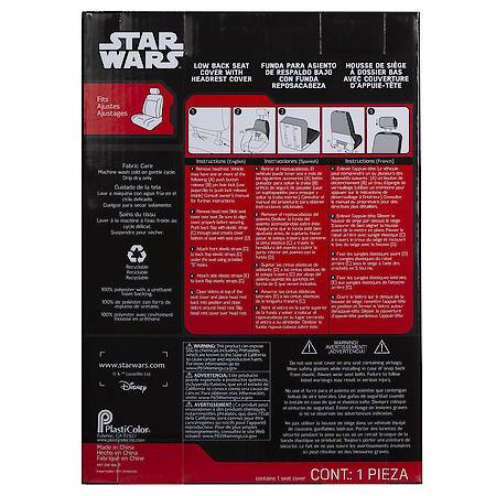 Star Wars Darth Vader Front Seat Cover Set: Universal Low-Back Seat Cover, 2-Piece