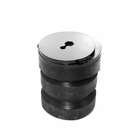 Rubber Spring, Frame Mount, 8,000 Lb Weight Capacity Per Set, Aeon Hollow Rubber
