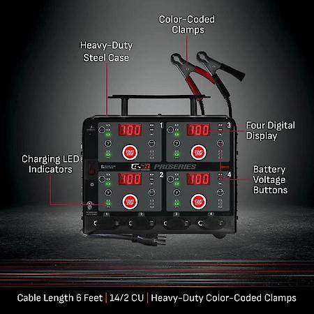 DSR 6V/12V 4-Bank Automatic 10A Battery Charging Station