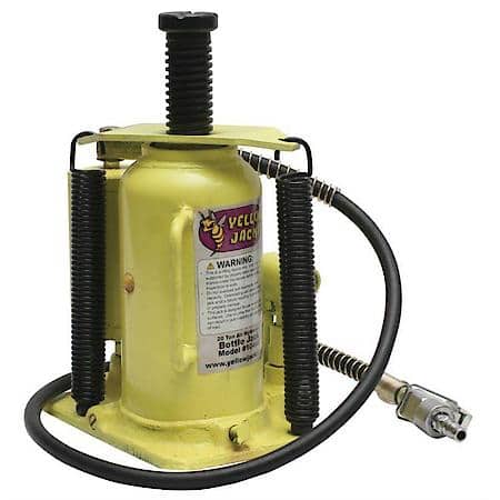 Yellow Jackit 20 Ton Air/Hydraulic Bottle Jack
