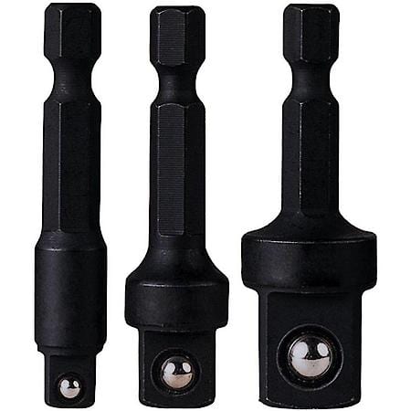 3 Pc. 1/4 Hex To Square Socket Adapter Set