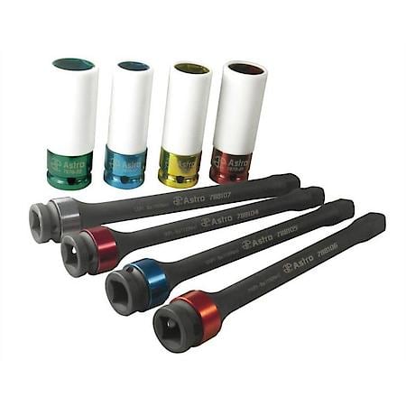 8 Pc Torque Limiting Extension And Protective Socket Set