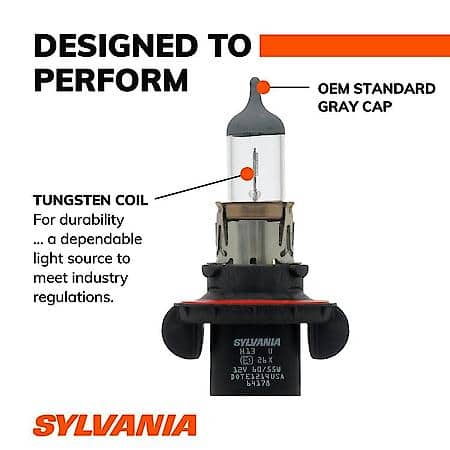 H13 Basic: Halogen Headlight Bulb, Basic Performance, 2 Pack
