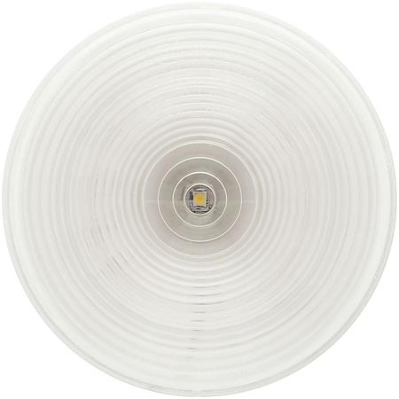 1-LED 4" GROMMET MOUNT CLEAR BACKUP LIGHT; 2-PIN CONNECTION
