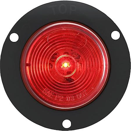1-LED 2" RED RECESS FLANGE MOUNT MARKER/CLEARANCE LIGHT