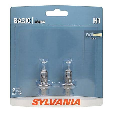H1 Basic: Halogen Headlight Bulb, Basic Performance, 2 Pack