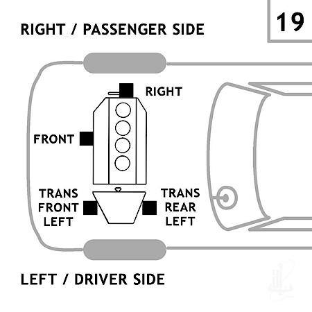 Transmission Mount: Front Left, 1 Piece