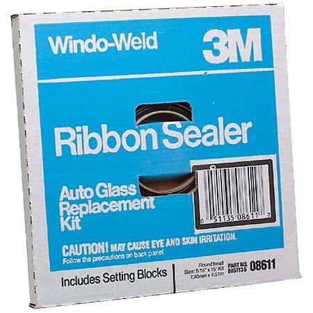 3M(TM) Windo-Weld(TM) Round Ribbon Sealer, 08611, 5/16 in x 15 ft Kit, 12 per cs