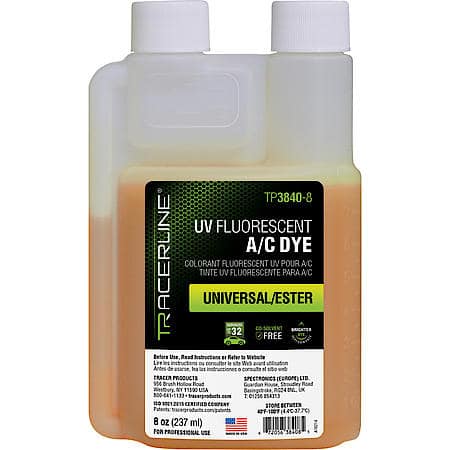8 oz (237 ml) bottle universal/ester A/C dye (R-1234yf compatible)