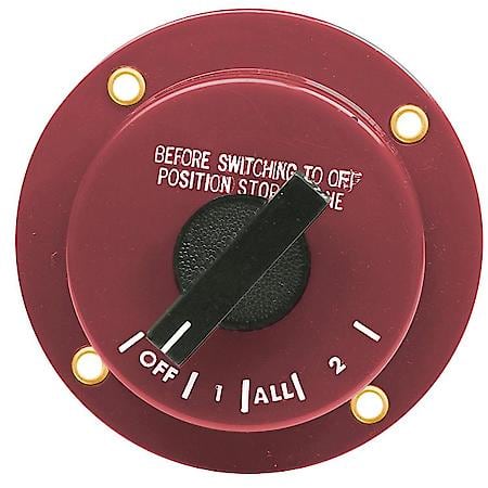 Battery Selector Switch - For Use With 2 Battery Systems - 210 Amp Start, 160 Amps Continuous