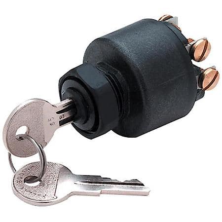 Johnson / Evinrude Ignition Switch - 3 Position - Push To Choke - Fits Most Omc Powered Boats
