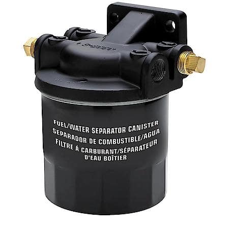 Universal Fuel & Water Separator - Includes Mounting Base With (4) 3/8" Npt Ports And Spin-On Filter