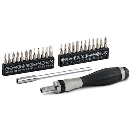 Precision Screwdriver Set - Ratcheting, Comfort Grip, 26-Piece