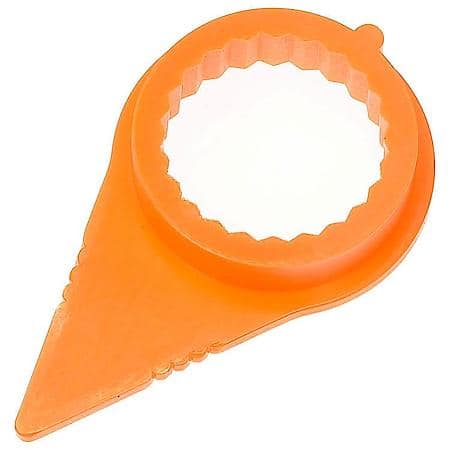 Wheel Lug Nut Indicators: 20mm; 21mm Hex Size, Orange, Plastic, 10 Pack