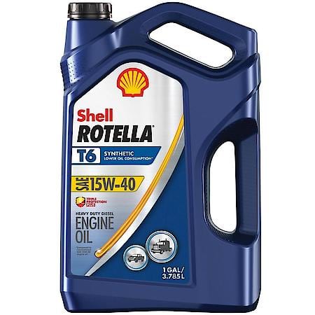 T6 15W-40 Full Synthetic Diesel Engine Oil, Protects Against Wear, 1 Gallon