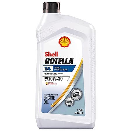 T4 Triple Protection 10W-30 Synthetic Blend Diesel Engine Oil, Enhanced Wear Protection