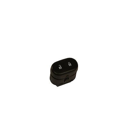 Black Door Lock Switch with Blue Backlight