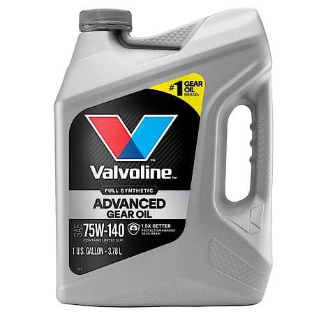 Transmission & Differential Gear Oil: Full Synthetic 75W-140, 1 Gallon