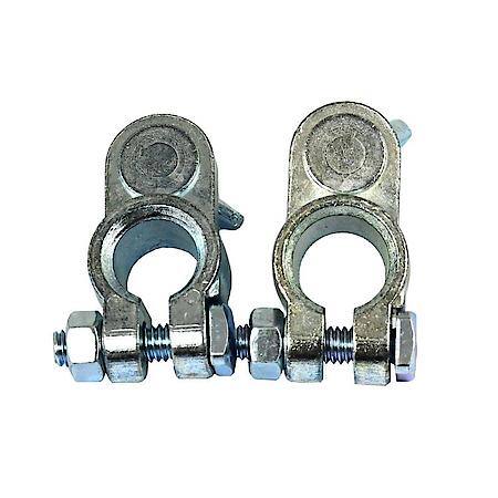 Zinc-coated Marine Terminal Ends for 3/8" and 5/16" Posts, set of 2