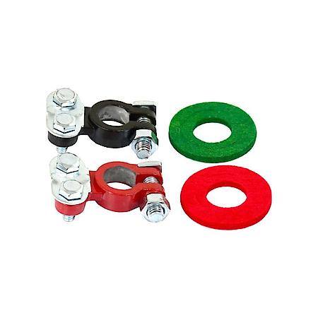 Zinc-coated Top Terminals with Post Washers, set of 2